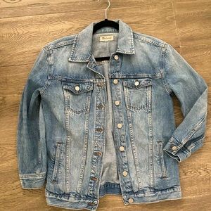 Madewell Oversized Denim Jacket Capstone Wash